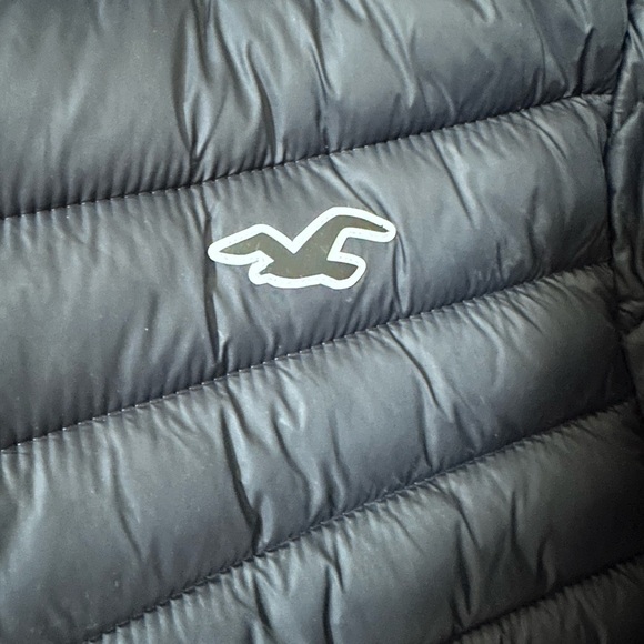 Hollister Dark Blue Puffer Jacket - Picture 3 of 6